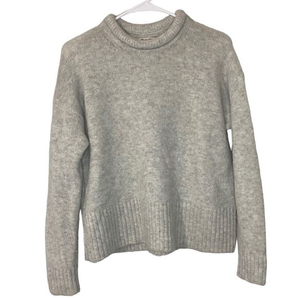 Madewell Luke Puff Neck Trim Pullover *Wool Blend* - Picture 3 of 9